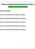 NURS 5315&colon; Advanced Pathophysiology 2026 UTA Exam 1-5 LATEST UPDATED 2026 &sol; 2027 Verified & Complete