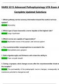 NURS 5315&colon; Advanced Pathophysiology 2025 UTA Exam 4 LATEST UPDATED 2025  2026 Verified & Complete&period;