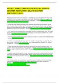 FNP 652 FINAL EXAM 2024 GRADED A&plus; SPRING-SUMMER TERM LATEST GRAND CANYON UNIVERSITY &lpar;GCU&rpar;