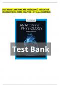 TEST BANK - ANATOMY AND PHYSIOLOGY&comma; 1ST EDITION &lpar;ELIZABETH CO&comma; 2025&rpar;&comma; CHAPTER 1-27 &vert; ALL CHAPTERS