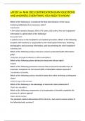 LATEST A&plus; NHA CBCS CERTIFICATION EXAM QUESTIONS AND ANSWERS&colon; EVERYTHING YOU NEED TO KNOW&excl;