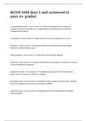 BCOR 2205 Quiz 1 well answered to pass A&plus; graded 
