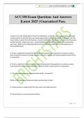ACC330 Exam Questions And Answers &vert;Latest 2025 &vert; Guaranteed Pass&period;