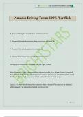 Amazon Driving Terms 100&percnt; Verified