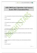 AEB 3300 Exam 3 Questions And Answers &vert;Latest 2025 &vert; Guaranteed Pass&period;