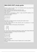 NHA EKG &lpar;CET&rpar; study guide Questions Answered Correct with 100&percnt; Verified Answers & Rationales&comma; A&plus; Rated&period;