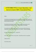 ANTH D002 FINAL Exam Questions And Answers &vert;Latest 2025 &vert; Guaranteed Pass&period;