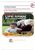 Test Bank Complete&lowbar; A Topical Approach To Lifespan Development 10th Edition&comma; &lpar;2019&rpar; By John W&period; Santrock &lpar;Author&rpar;&vert; All Chapters 1-17&vert; Verified Edition With Well Detailed Answers&vert; Rated A&plus;
