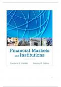 TEST BANK FOR FINANCIAL MARKETS AND INSTITUTIONS 8TH EDITION BY SAUNDERS ALL CHAPTERS 1-25  FULLY UPDATED - DOWNLOADABLE PDF