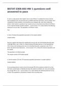 BSTAT-2305-003 HW 1 questions well answered to pass