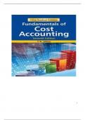 SOLUTION MANUAL FUNDAMENTALS OF COST ACCOUNTING 7TH EDITION BY LANEN ALL CHAPTERS FULLY  UPDATED 2025&period;