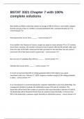 BSTAT 3321 Chapter 7 with 100&percnt; complete solutions
