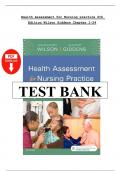 Health Assessment for Nursing Practice 6th Edition Wilson Giddens Test Bank Chapter 1-24