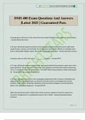 DMS 400 Exam Questions And Answers &vert;Latest 2025 &vert; Guaranteed Pass&period;