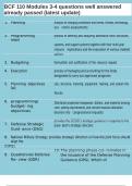 BCF 110 Modules 3-4 questions well answered already passed &lpar;latest update&rpar;