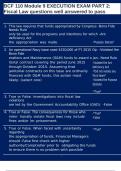 BCF 110 EXAM PACKAGE DEAL ALREADY PASSED