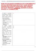 NURS 565 ADVANCED PHARMACOLOGY FUNDAMENTALS  ACTUAL MIDTERM EXAM AND STUDY GUIDE NEWEST  VERSION 2025 UPDATED QUESTIONS AND CORRECT  DETAILED ANSWERS VERIFIED ANSWERS ALREADY  GRADED A&plus;CHAMBERLAIN  