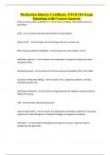 Medication History Certificate- PTCB 216 Exam Questions with Correct Answers