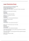 Laser Technician Exam Actual Questions and Answers&vert;2025 Update&vert;100&percnt; Correct