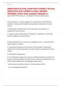 EMBALMING ACTUAL EXAM WITH CORRECT ACTUAL QUESTIONS AND CORRECTLY WELL DEFINED ANSWERS LATEST 2025 ALREADY GRADED A&plus;