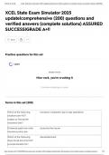 XCEL State Exam Simulator 2025 update&vert;comprehensive &lpar;200&rpar; questions and verified answers &lpar;complete solutions&rpar; ASSURED SUCCESS&vert;GRADE A&plus;&excl;&excl;
