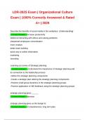 LDR-302S Exam &vert; Organizational Culture Exam &vert; 100&percnt; Correctly Answered & Rated A&plus; &vert; 2025