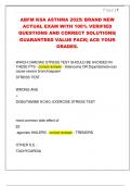 ABFM KSA ASTHMA 2025&vert; BRAND NEW  ACTUAL EXAM WITH 100&percnt; VERIFIED  QUESTIONS AND CORRECT SOLUTIONS&vert;  GUARANTEED VALUE PACK&vert; ACE YOUR  GRADES&period; 