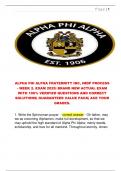 ALPHA PHI ALPHA FRATERNITY INC&comma; IMDP PROCESS - WEEK 2&period; EXAM 2025&vert; BRAND NEW ACTUAL EXAM  WITH 100&percnt; VERIFIED QUESTIONS AND CORRECT  SOLUTIONS&vert; GUARANTEED VALUE PACK&vert; ACE YOUR  GRADES&period; 