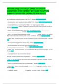 Pharmacology CNS Drugs EXAM 2025 EXAM QUESTIONS AND CORRECT DETAILED ANSWERS &lpar;VERIFIED ANSWERS&rpar; &vert;ALREADY GRADED A&plus;