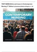 TEST BANK-Ethics and Issues in Contemporary Nursing 3rd Edition by Burkhardt&comma;Walton&colon;Chapters 1&ndash; 20