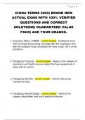 CIGNA TERMS 2025&vert; BRAND NEW  ACTUAL EXAM WITH 100&percnt; VERIFIED  QUESTIONS AND CORRECT  SOLUTIONS&vert; GUARANTEED VALUE  PACK&vert; ACE YOUR GRADES&period; 