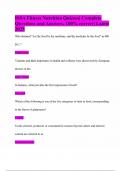 ISSA Fitness Nutrition Quizzes&vert; Complete Questions and Answers&comma; 100&percnt; correct&vert; Latest 2025