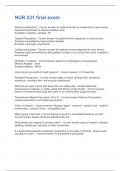 NUR 231 final exam Questions and Answers&vert;2025 Update&vert;100&percnt; Correct