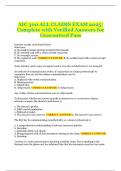AIC 300 ALL CLAIMS EXAM 2025&vert; Complete with Verified Answers for Guaranteed Pass