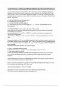 Core Product Certification Practice Exam Questions and Answers.