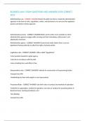 BUSINESS LAW 1 EXAM QUESTIONS AND ANSWERS 100&percnt; CORRECT 2025