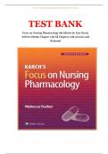 Test Bank &ndash; Focus on Nursing Pharmacology &lpar;9th Edition&comma; Amy Karch&comma; 2024&rpar; &vert; Chapters 1&ndash;60 &vert; Verified Questions&comma; Answers & Rationales &vert; ISBN&colon; 9781975180409