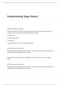 Implementing Sage Intacct Exam Questions with 100&percnt; Correct Answers