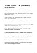 NUR 110 Midterm Exam questions with correct answers&period;