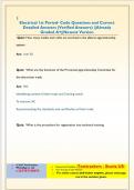 Electrical 1st Period- Code Questions and Correct  Detailed Answers &lpar;Verified Answers&rpar; &vert;&vert;Already  Graded A&plus;&vert;&vert;Newest Version