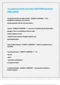 Occupational Health and safety MIDTERM questions with answers