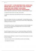 SCIE 326 UNIT 1-8 FOR MIDTERM FINAL EXAM 2025&vert; BRAND NEW ACTUAL EXAM WITH 100&percnt; VERIFIED QUESTIONS AND CORRECT SOLUTIONS&vert; GUARANTEED VALUE PACK&vert; ACE YOUR GRADES&period;