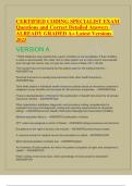 CERTIFIED CODING SPECIALIST EXAM Questions and Correct Detailed Answers ALREADY GRADED A&plus;