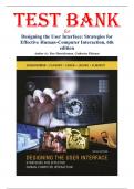 Test Bank for Designing the User Interface&colon; Strategies for Effective Human-Computer Interaction&comma; 6th edition by Shneiderman&comma; Plaisant 