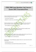 ENR 3300 Exam Questions And Answers &vert;Latest 2025 &vert; Guaranteed Pass&period;