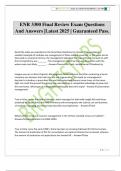 ENR 3300 Final Review Exam Questions And Answers &vert;Latest 2025 &vert; Guaranteed Pass&period;