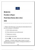 BU&period;881&period;704 Providers & Payers &lpar;JHU&rpar; Finals Exam Review 2025 &lpar;With Solutions