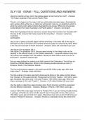 GLY1102 - EXAM 1 FULL QUESTIONS AND ANSWERS