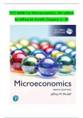 TEST BANK For Microeconomics&comma; 9th edition  by Jeffrey M&period; Perloff&comma; Chapters 1 - 20 
