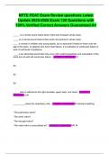 NPTE PEAT Exam Review questions Latest Update 2025-2026 Exam 120 Questions with 100&percnt; Verified Correct Answers Guaranteed A&plus;